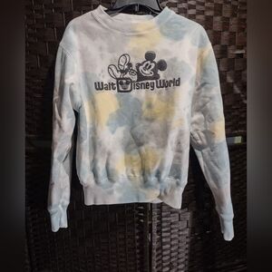 Walt Disney World tie-dye Mickey Mouse crewneck sweatshirt Women's XS